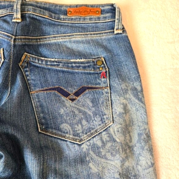 Replay Y2K Blue Rockxanne Jeans with Unique Pattern, Size 28/30, Made In Italy - Picture 12 of 16